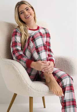 Women's checked flannel nightwear